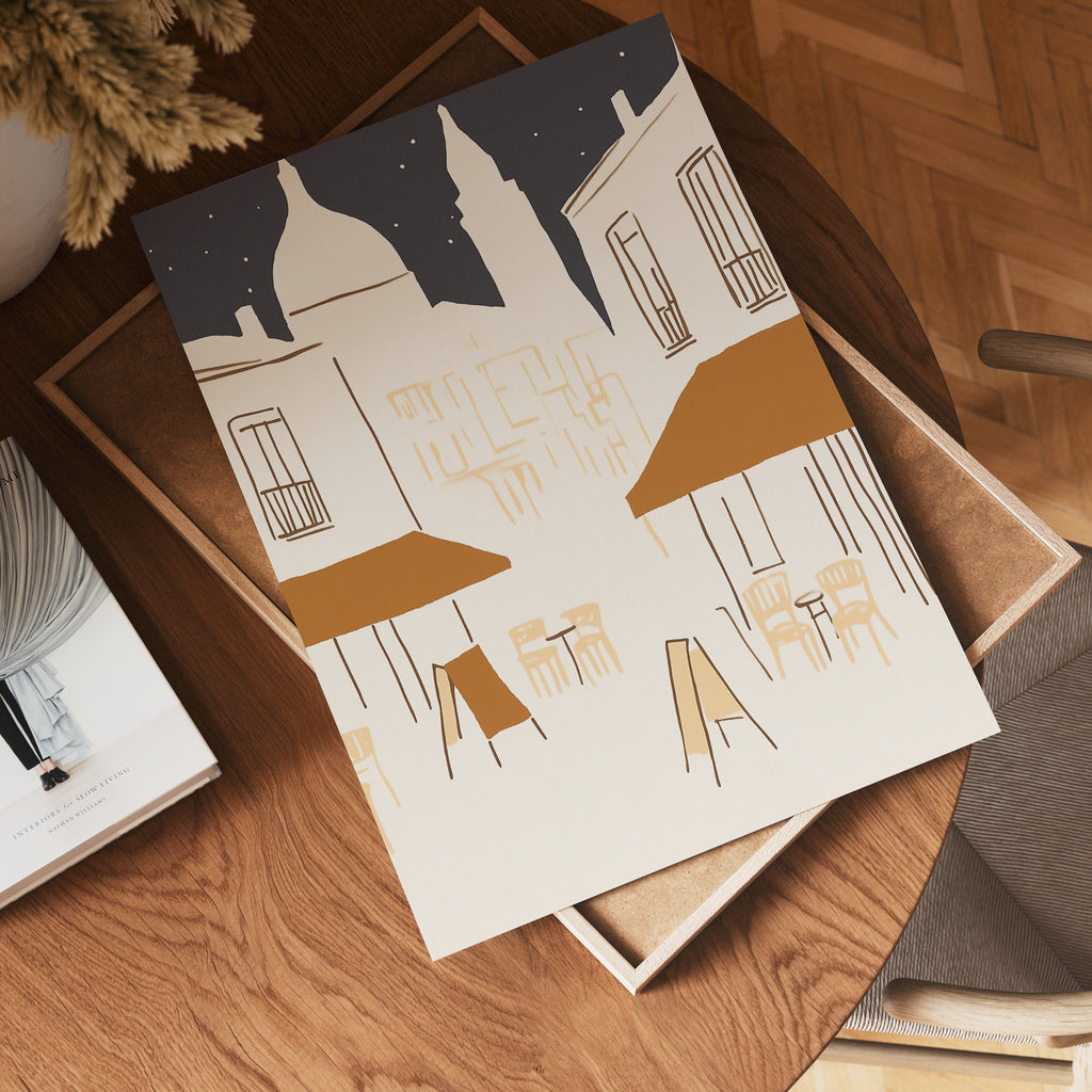 Evening in the Old Quarter Poster