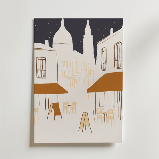 Evening in the Old Quarter Poster