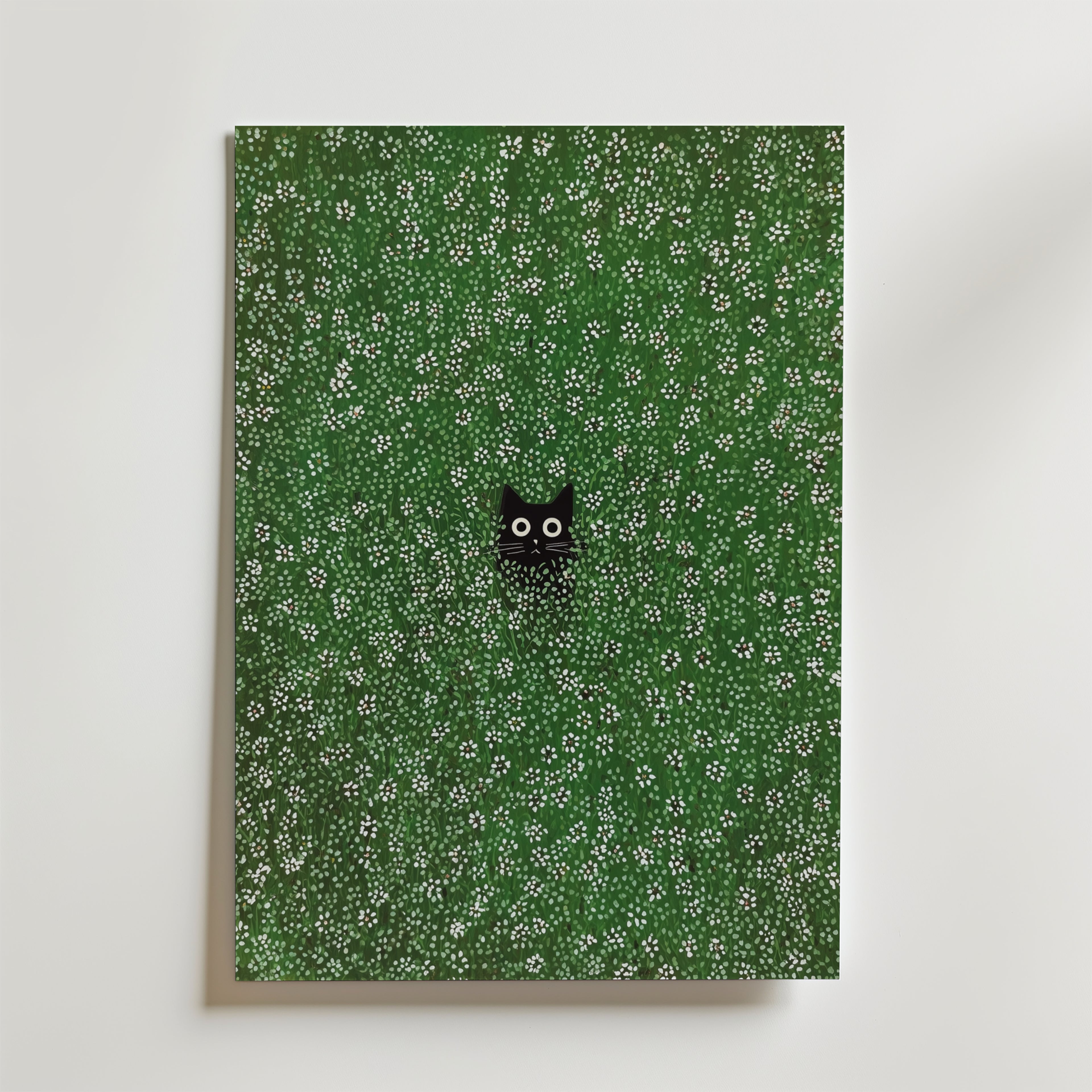 Hidden Meadow Cat Poster