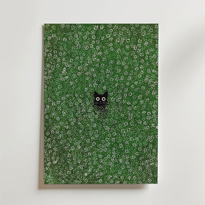 Hidden Meadow Cat Poster