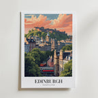 Edinburgh Beneath The Castle Poster