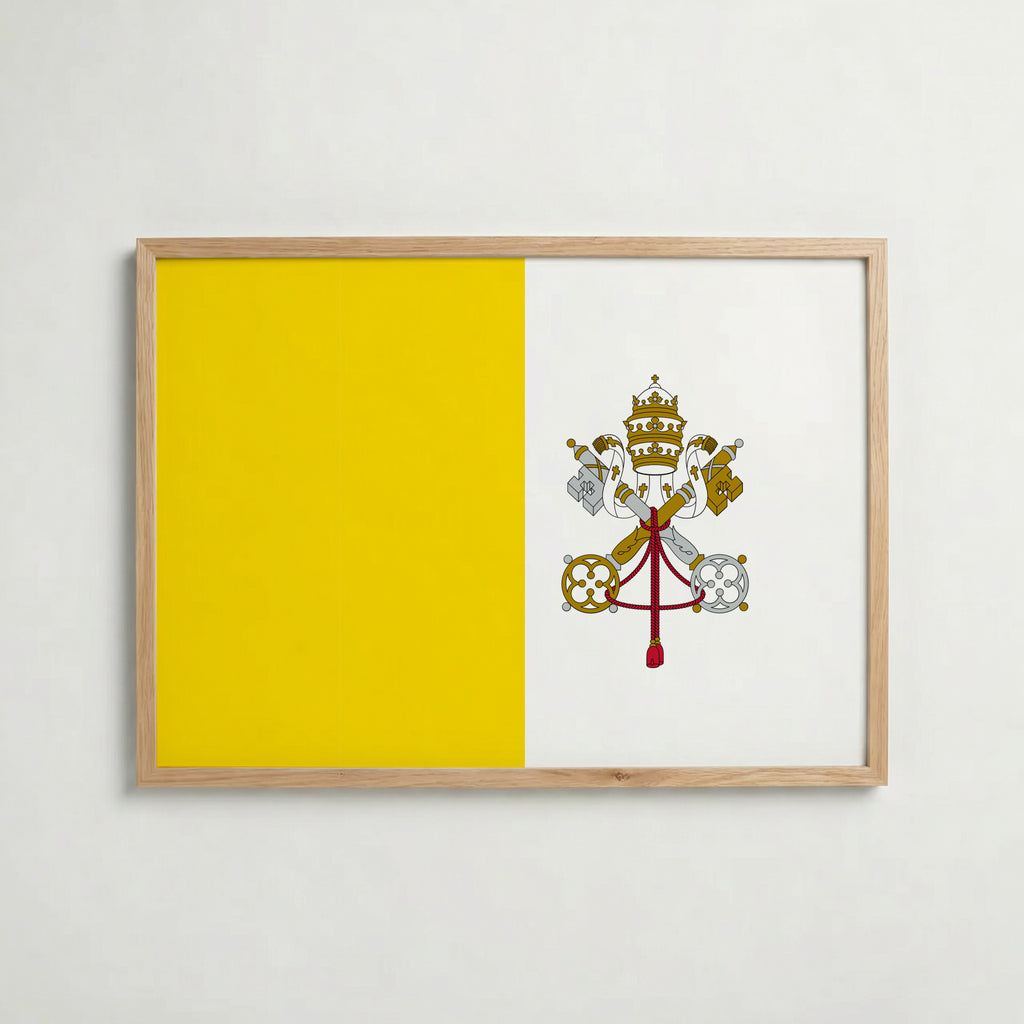 Vatican City National Flag Poster affisch – köp poster online – Bozetto väggdekoration