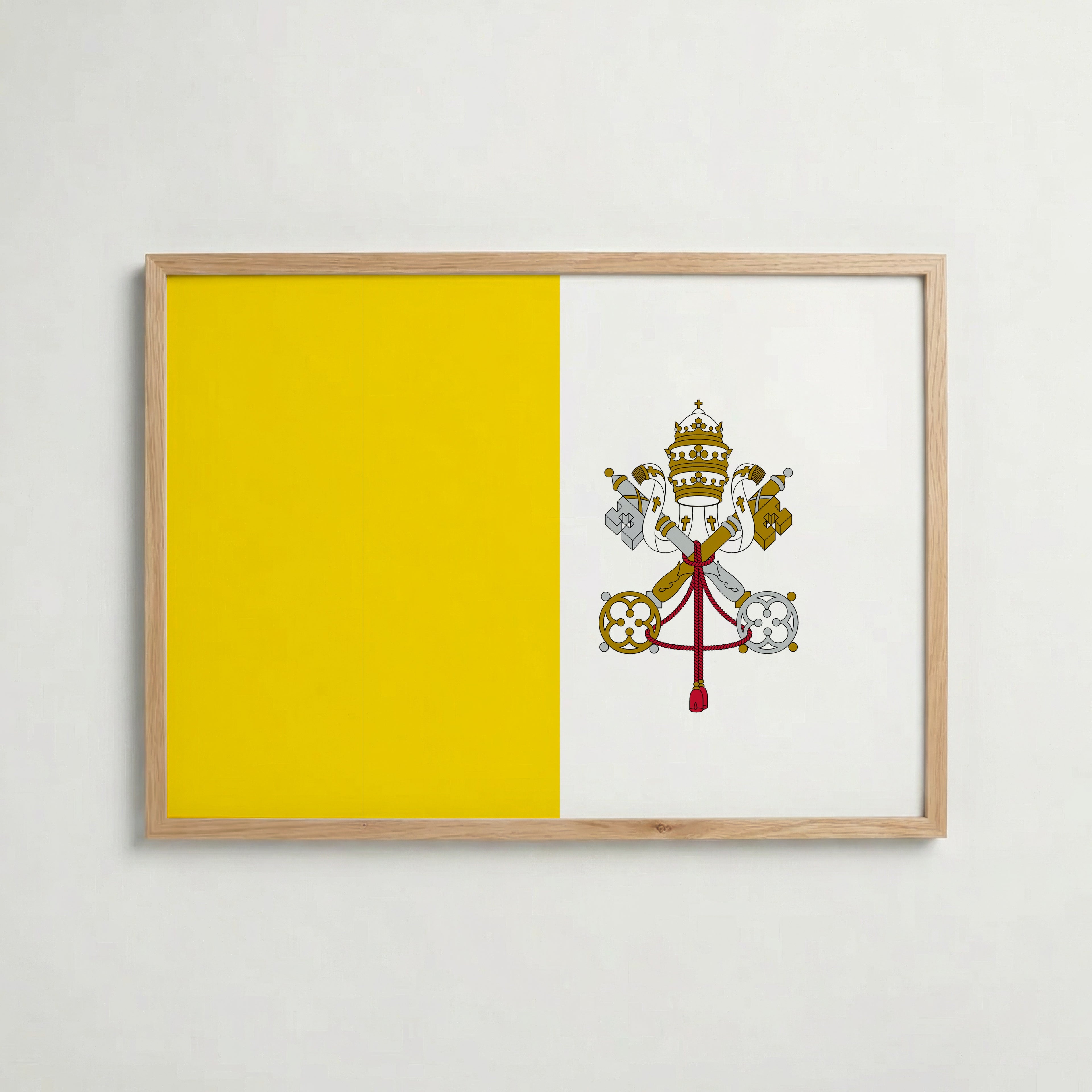 Vatican City National Flag Poster affisch – köp poster online – Bozetto väggdekoration