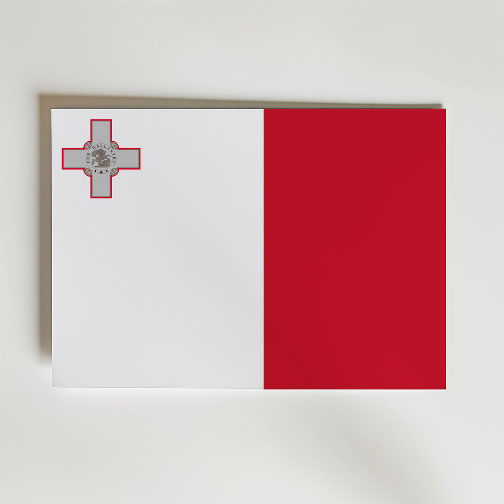 Malta National Flag Poster affisch – poster till väggdekoration – köp online hos Bozetto