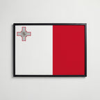 Malta National Flag Poster affisch – köp poster online – Bozetto väggdekoration