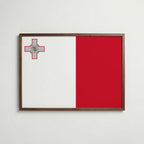 Malta National Flag Poster poster – väggdekoration för hemmet – köp hos Bozetto