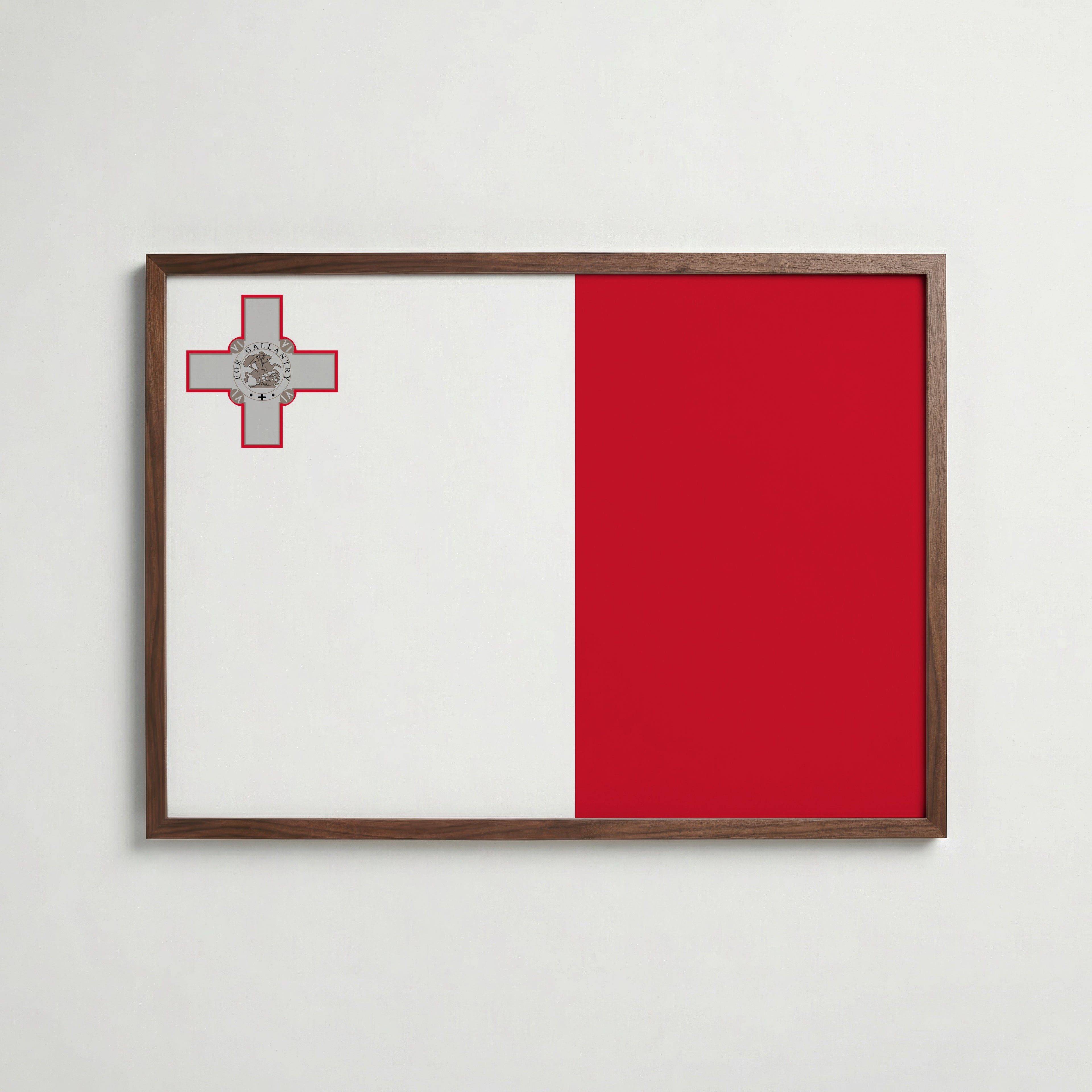 Malta National Flag Poster poster – väggdekoration för hemmet – köp hos Bozetto