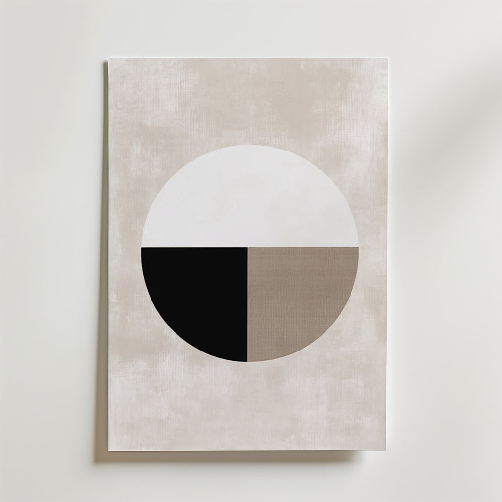 Abstract Shape Single Abstract Single Round Shape Poster - Affisch – Bozetto