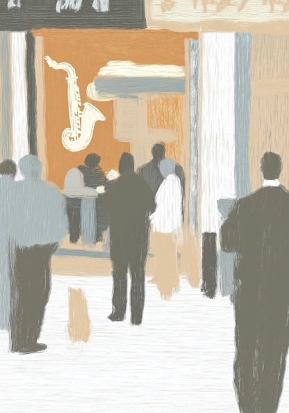 Saxophone Nights Poster