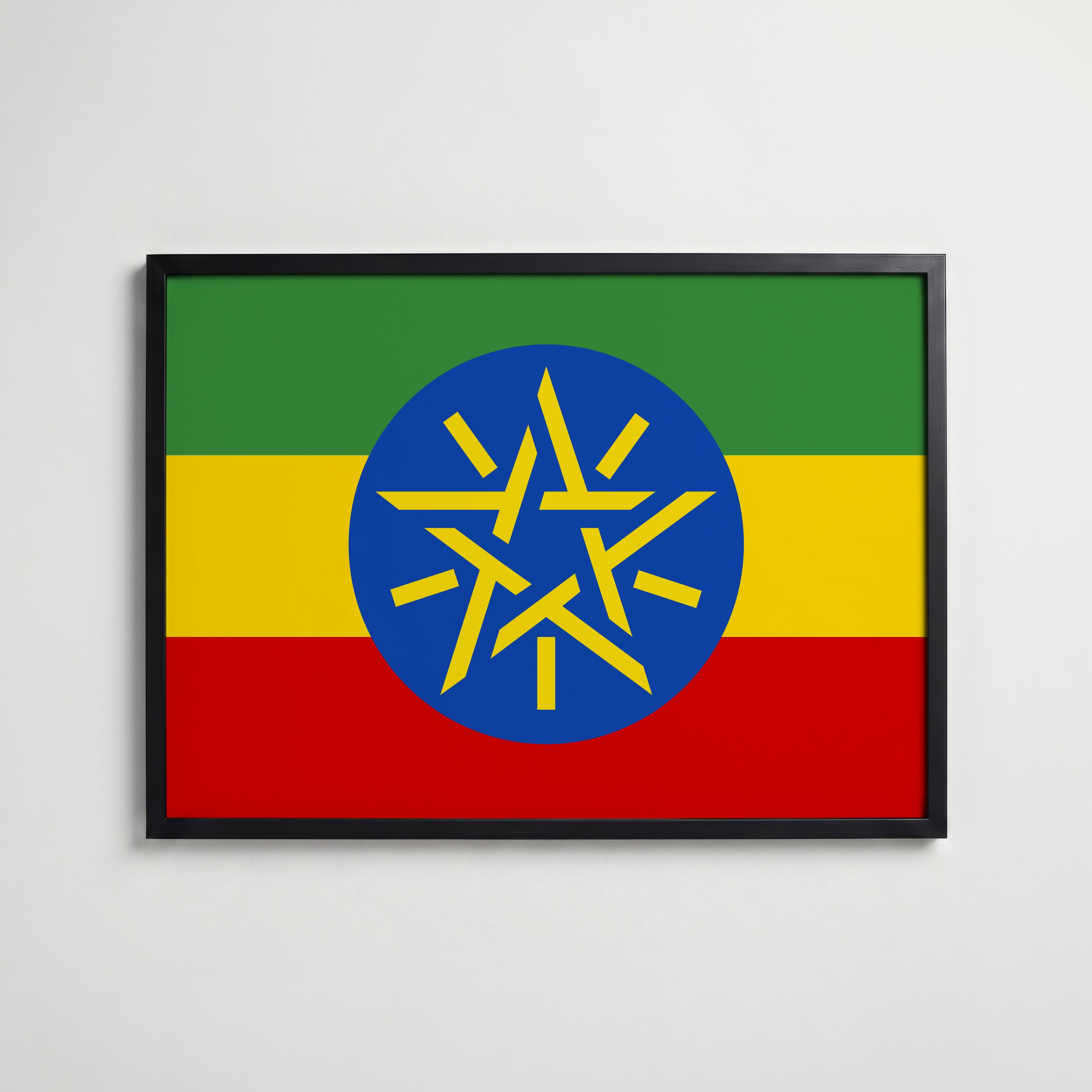Ethiopia National Flag Poster affisch – köp poster online – Bozetto väggdekoration