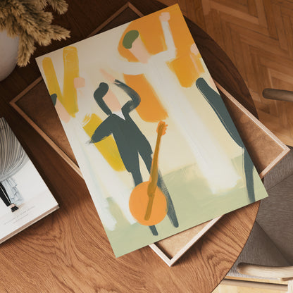 In Rhythm We Rise Abstract Poster