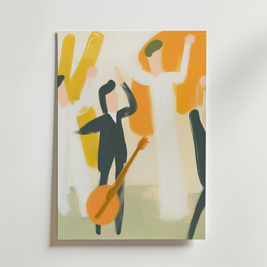 In Rhythm We Rise Abstract Poster