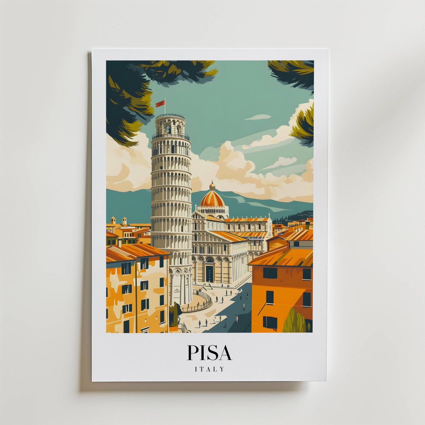 The Leaning Charm Of Pisa Poster