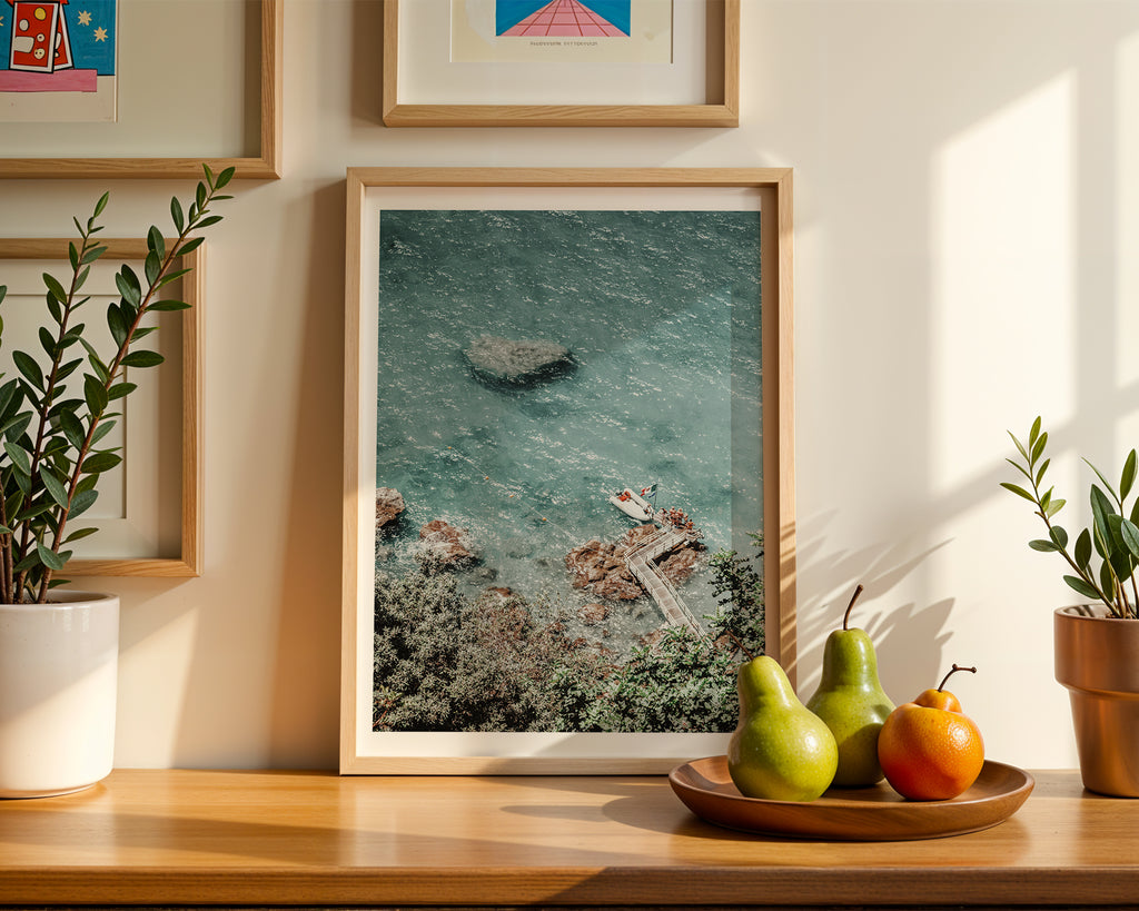 Coastal Dock Escape Poster