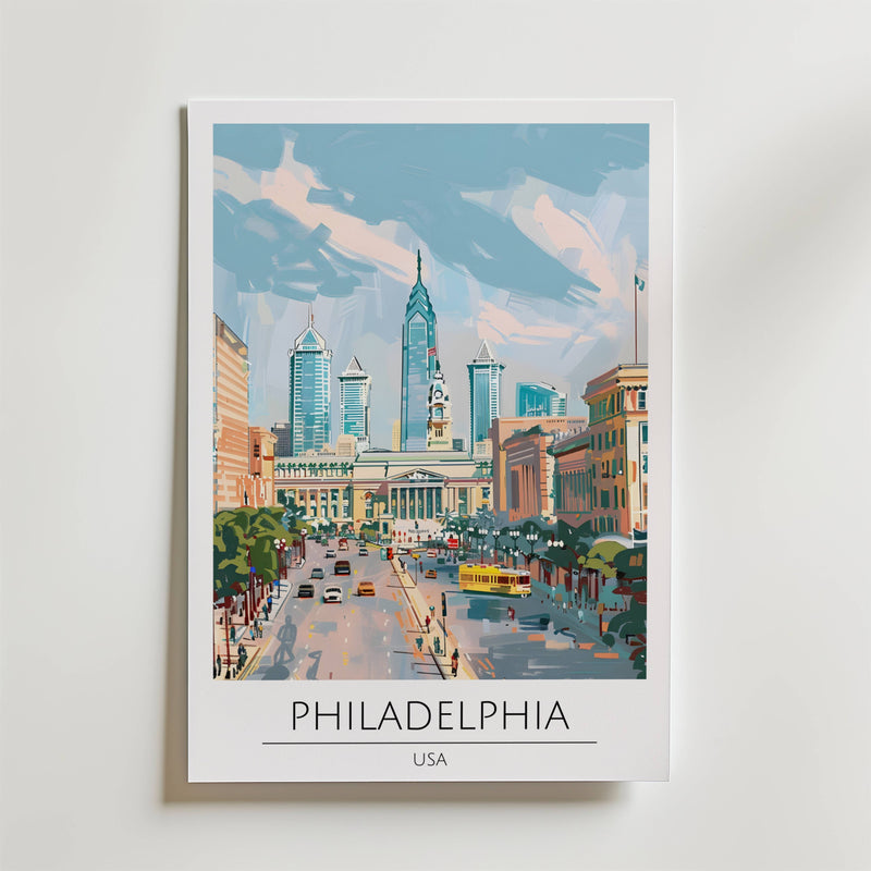 Philadelphia City Hall View Poster