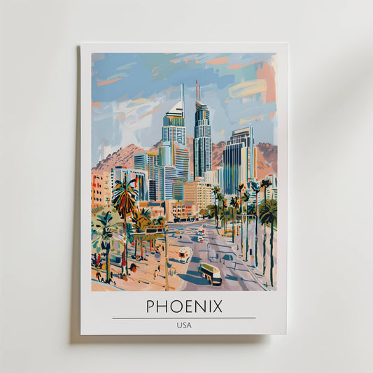 Phoenix Desert Skyline Poster