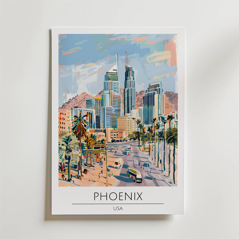Phoenix Desert Skyline Poster