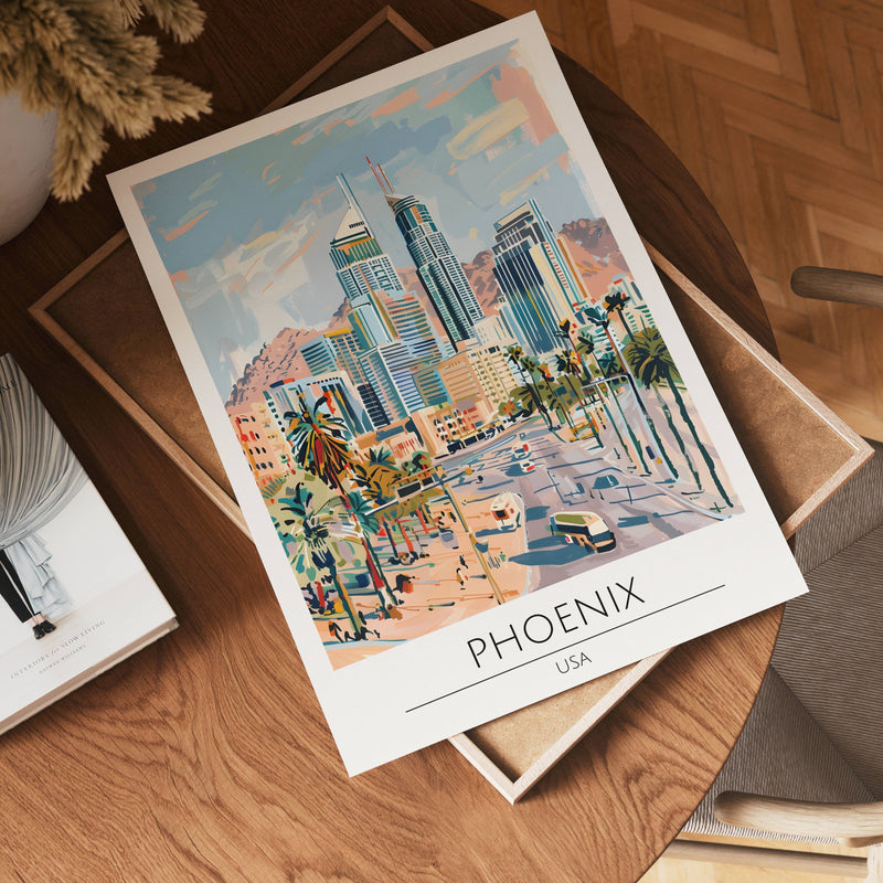 Phoenix Desert Skyline Poster