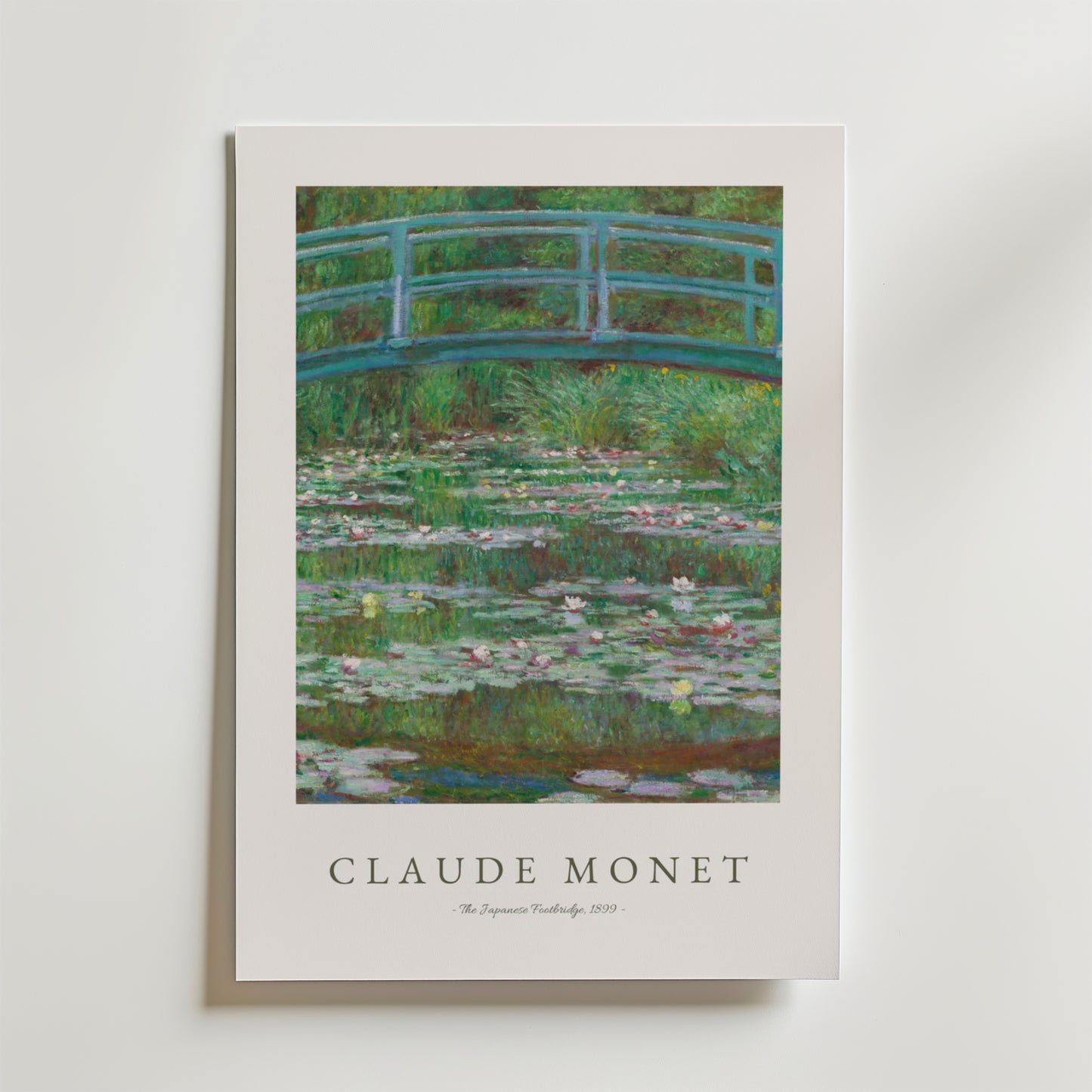 Claude Monet Footbridge Poster