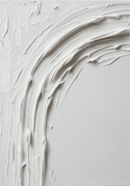 Abstract White Movement No.2 Poster
