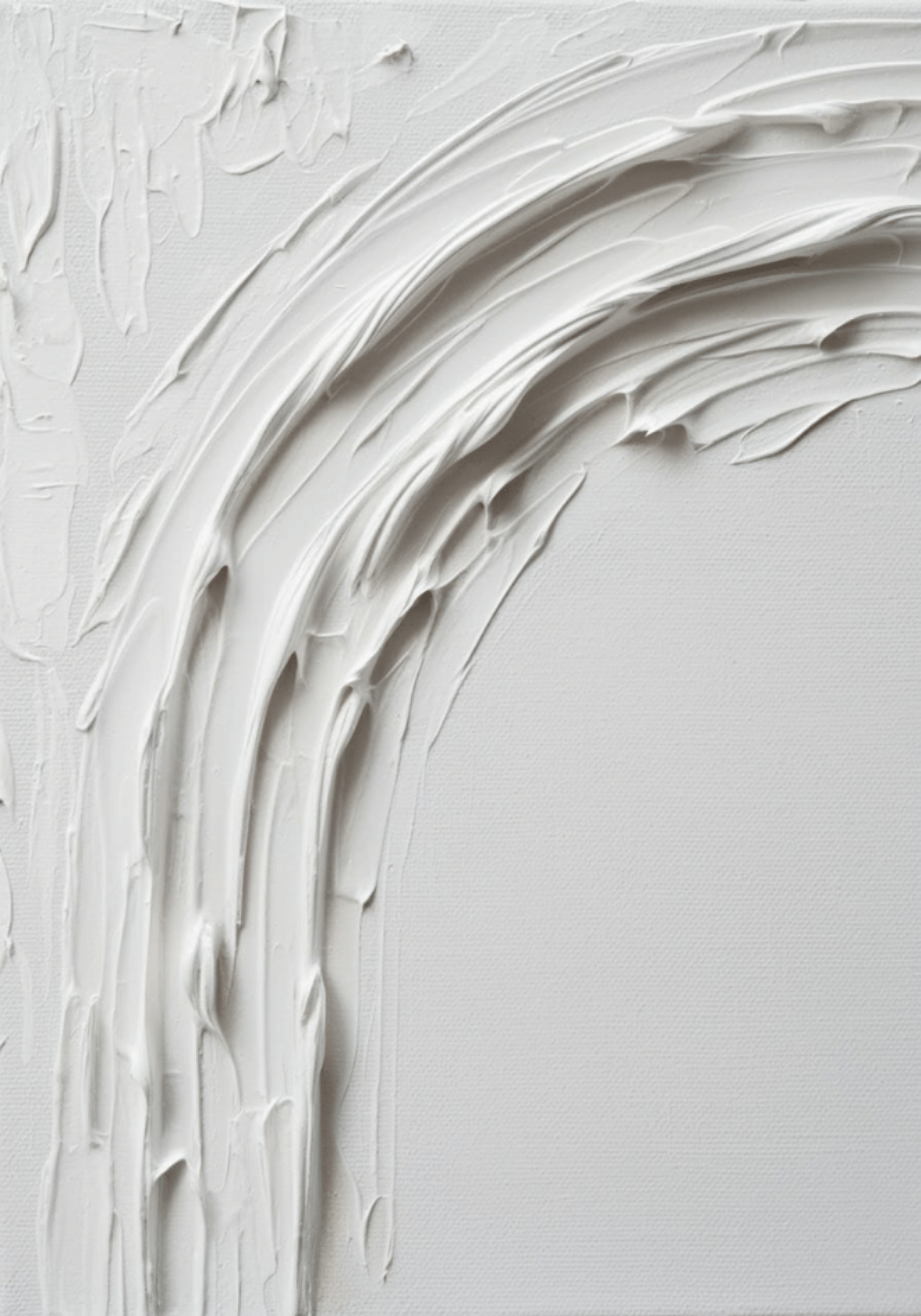 Abstract White Movement No.2 Poster