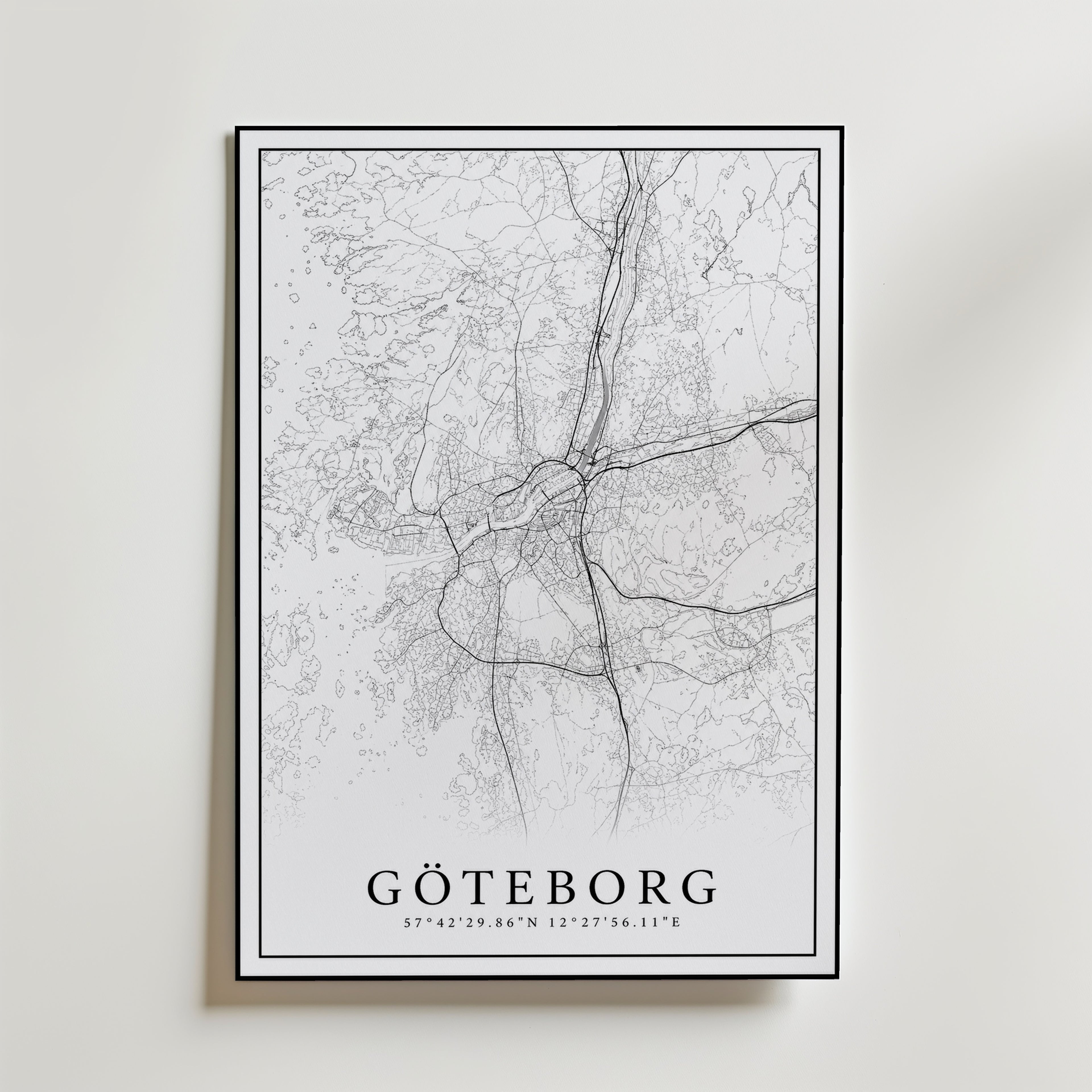 Göteborg Karta Poster