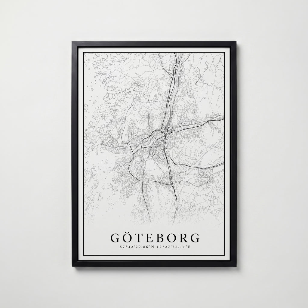 Göteborg Karta Poster