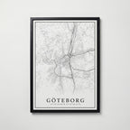 Göteborg Karta Poster