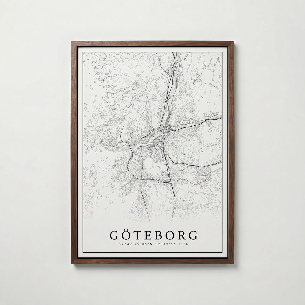 Göteborg Karta Poster