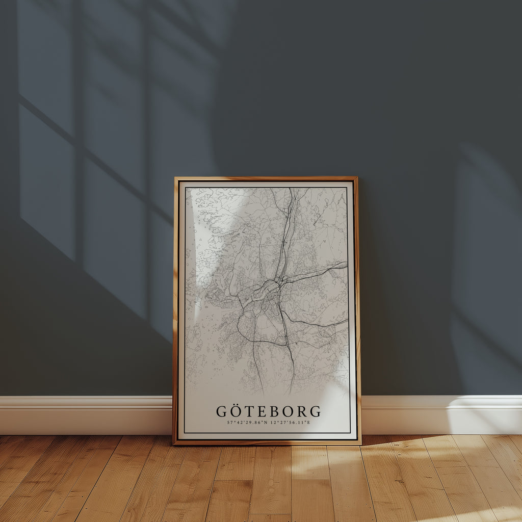 Göteborg Karta Poster