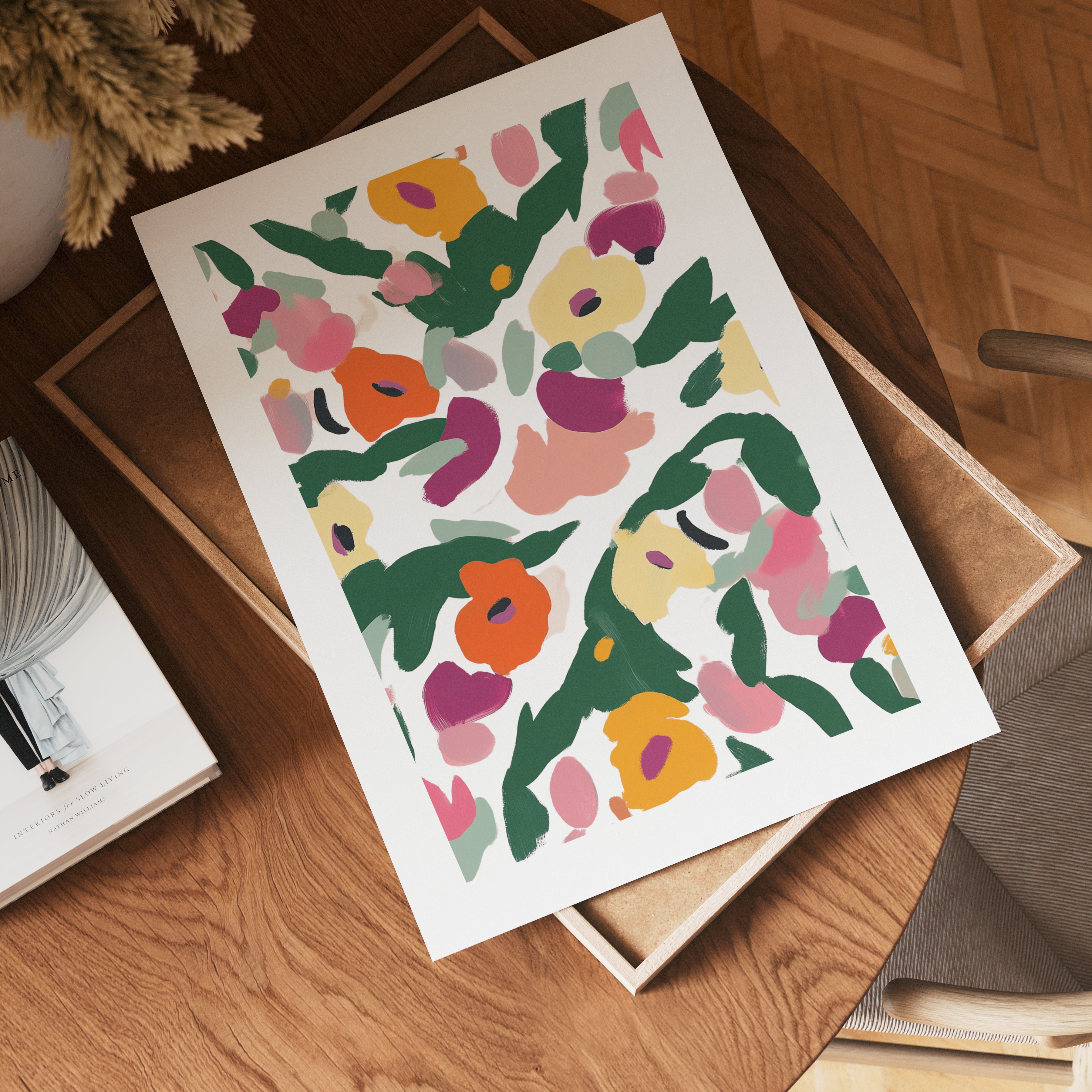 Bold Abstract floral Poster