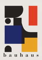 Bauhaus Geometric Shapes Poster