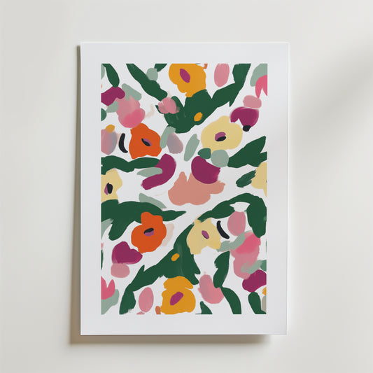 Bold Abstract floral Poster