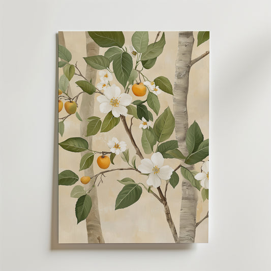 Apricot Bloom Poster