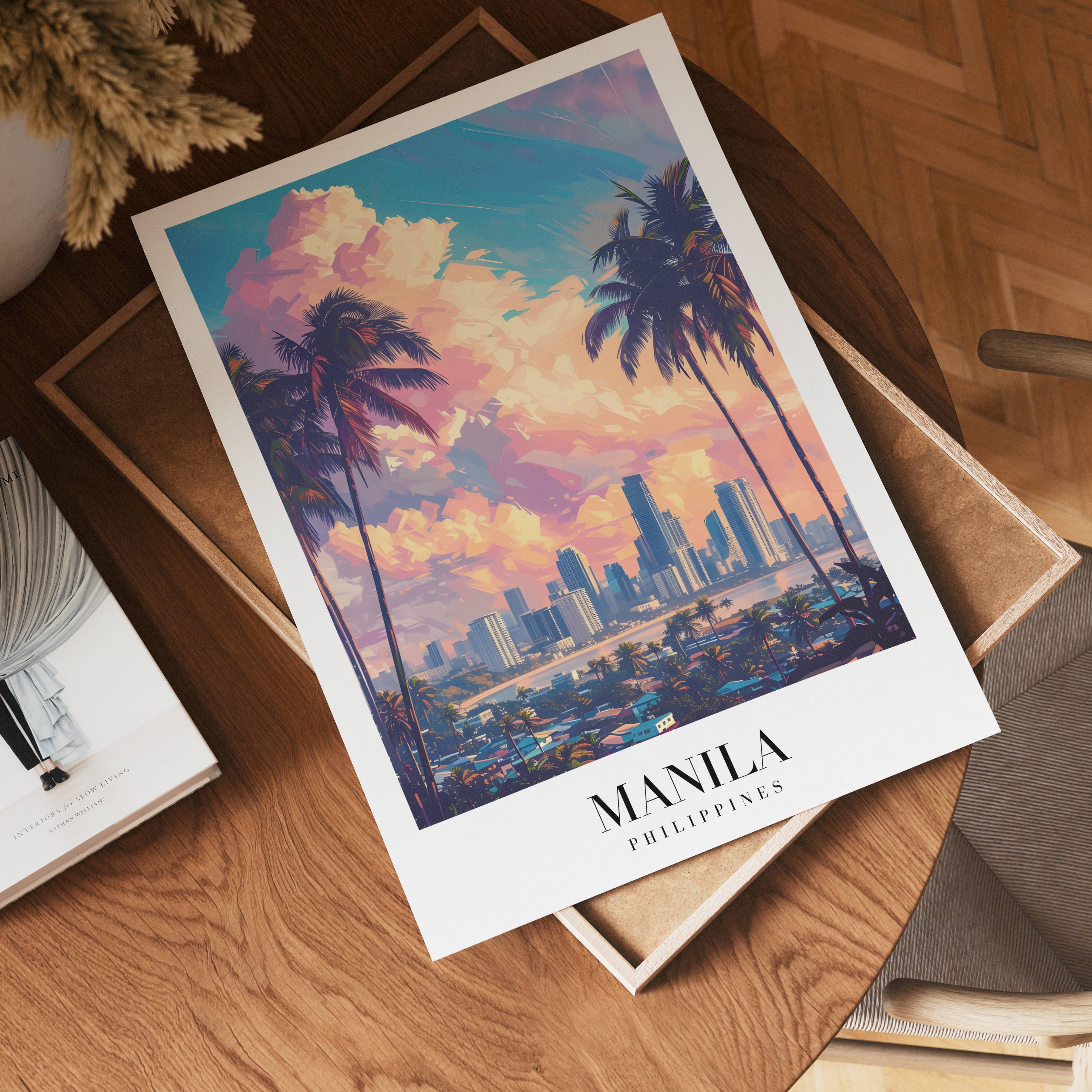 Golden Hour Over Manila Poster