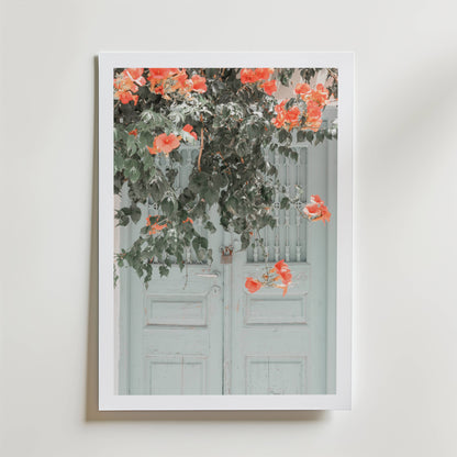 Rustic Floral Doorway Poster