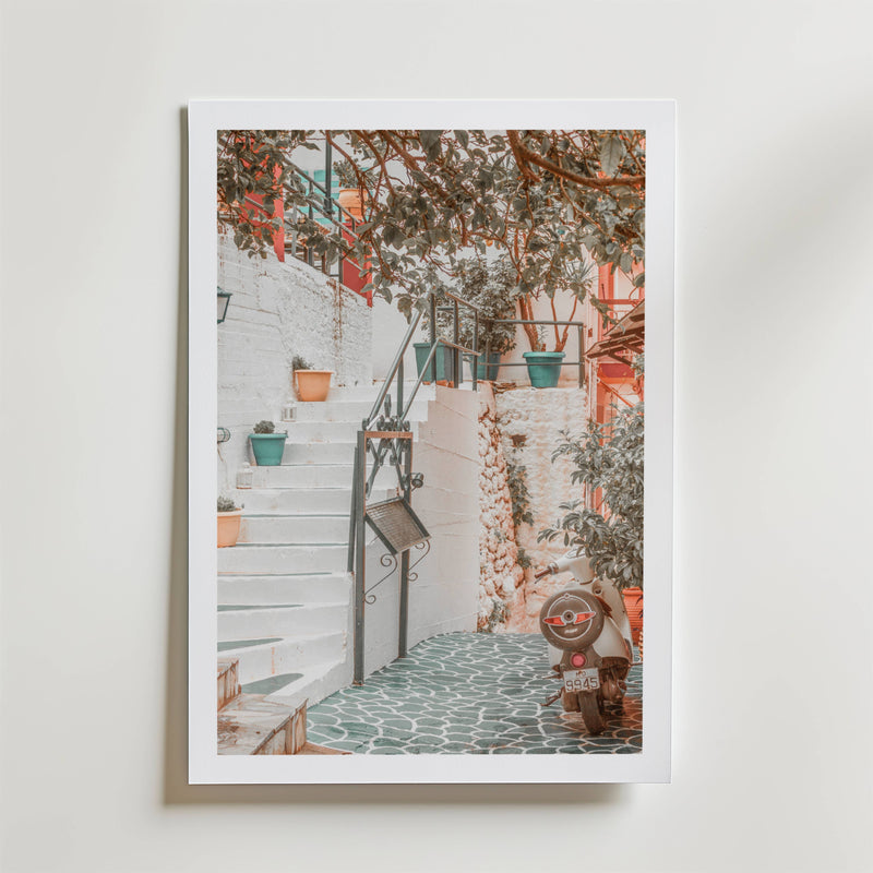 Mediterranean Alleyway Poster
