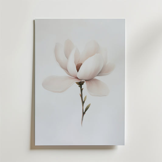 Minimalist magnolia Poster