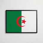Algeria National Flag Poster affisch – köp poster online – Bozetto väggdekoration