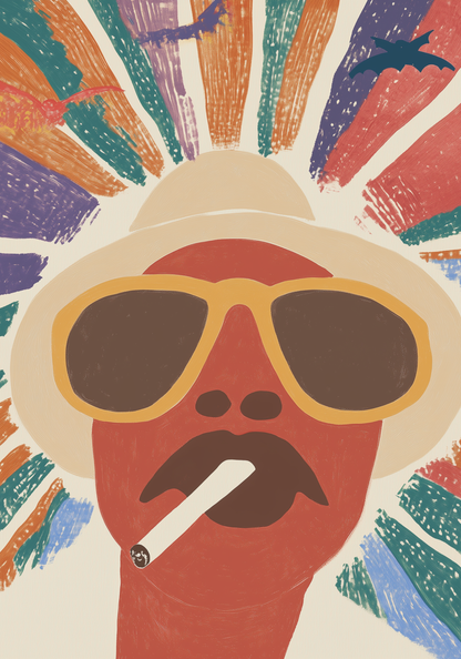 Fear and Loathing Retro Poster