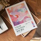 Yayoi Kusama Floating Koi Harmony Poster