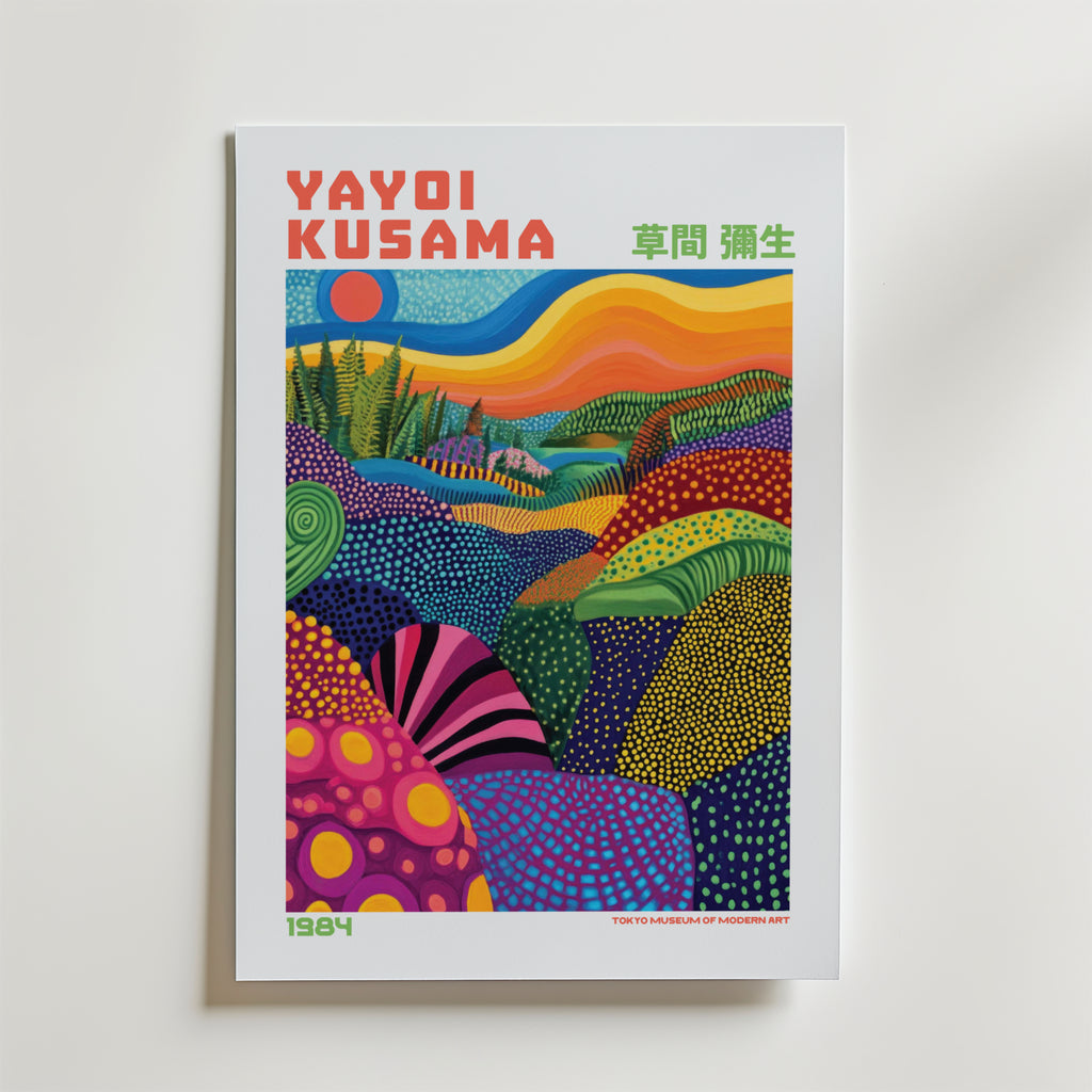 Yayoi Kusama Endless Color Fields Poster