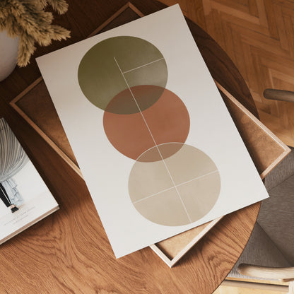 Abstract Round Shapes Poster