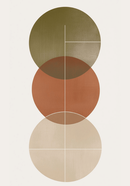 Abstract Round Shapes Poster