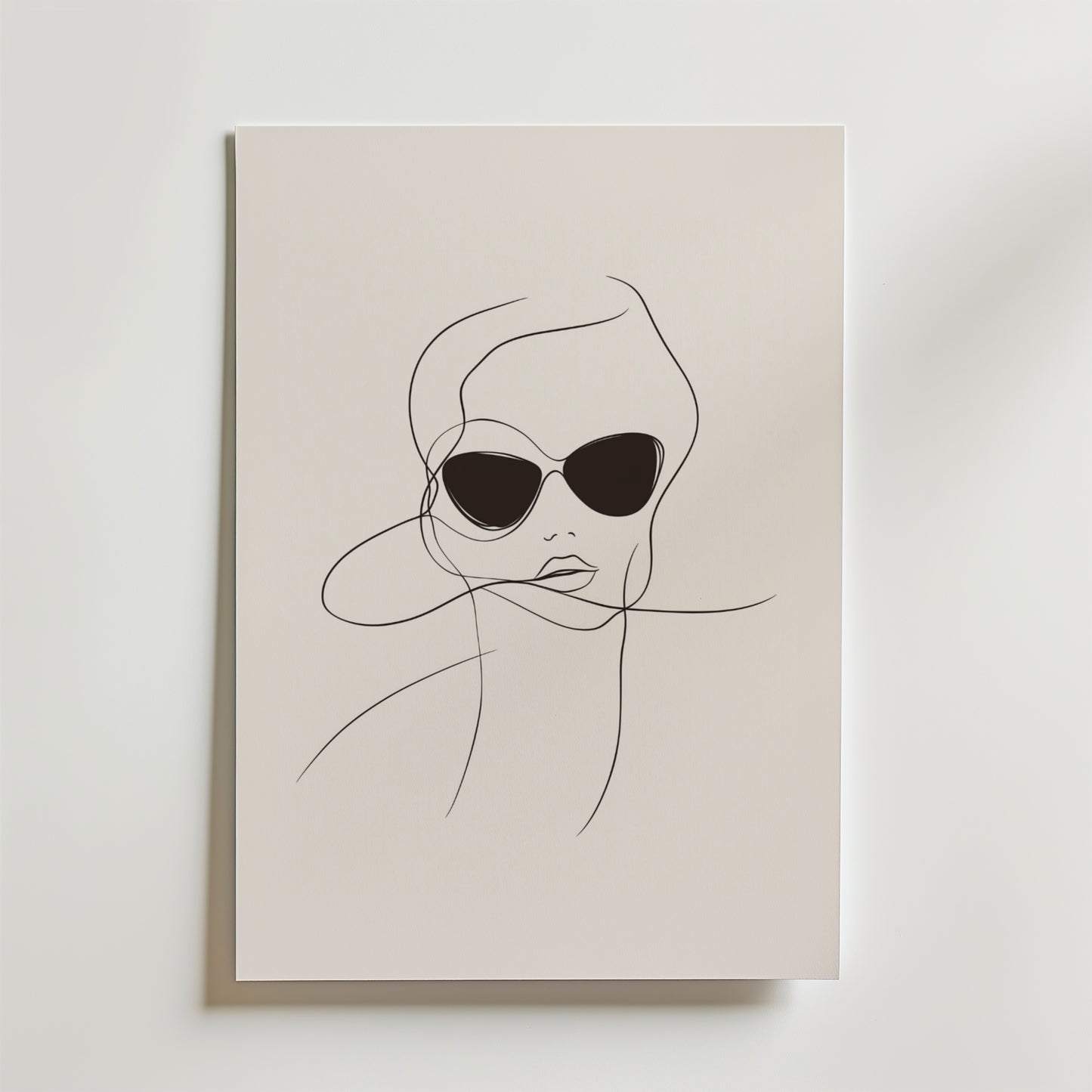 Chic Vibes Line Art Poster