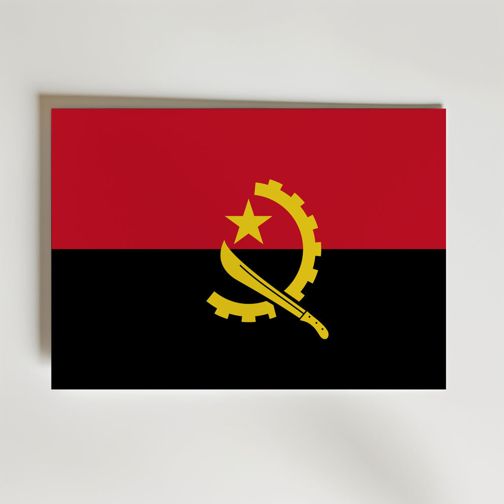 Angola National Flag Poster affisch – poster till väggdekoration – köp online hos Bozetto
