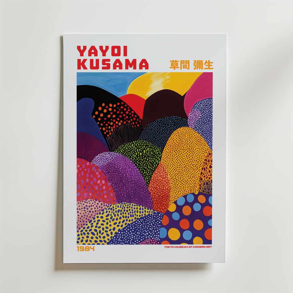 Yayoi Kusama Layered Polka Landscape Poster