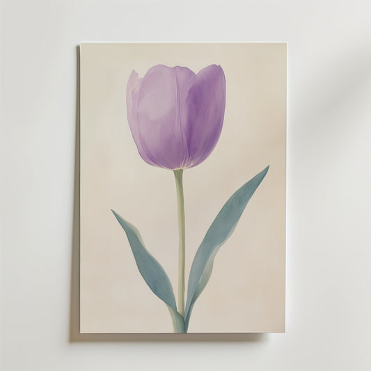 Purple tulip Poster