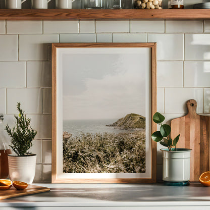 Coastal Wildflower Breeze Poster