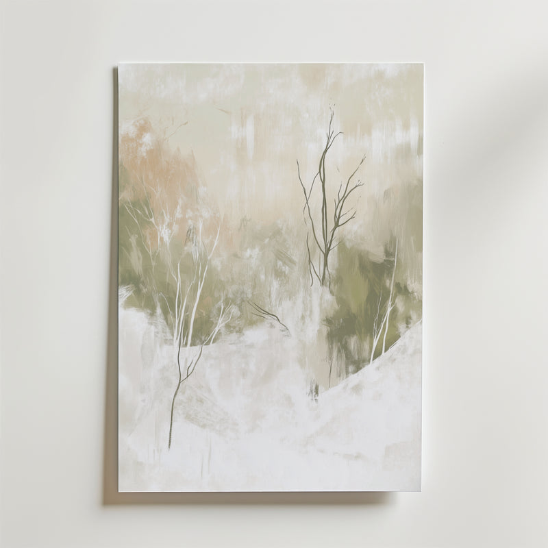 Abstract Winter Silence Poster